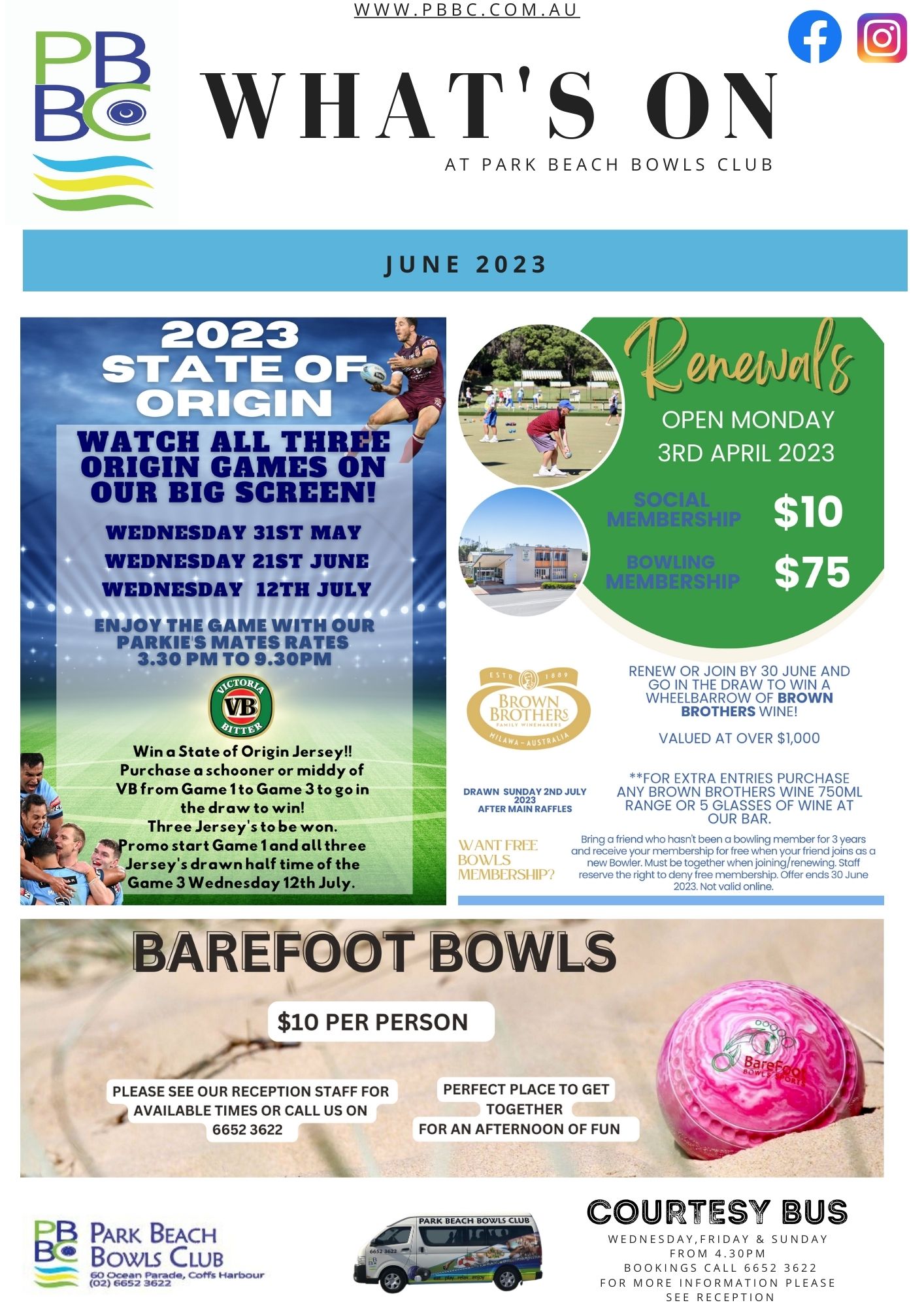Newsletter Park Beach Bowls Club