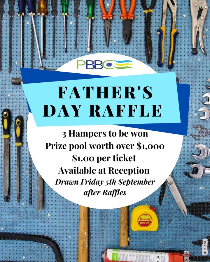 Featured image for “Grab your Father’s Day raffle tickets now just $1.00 from Reception!”