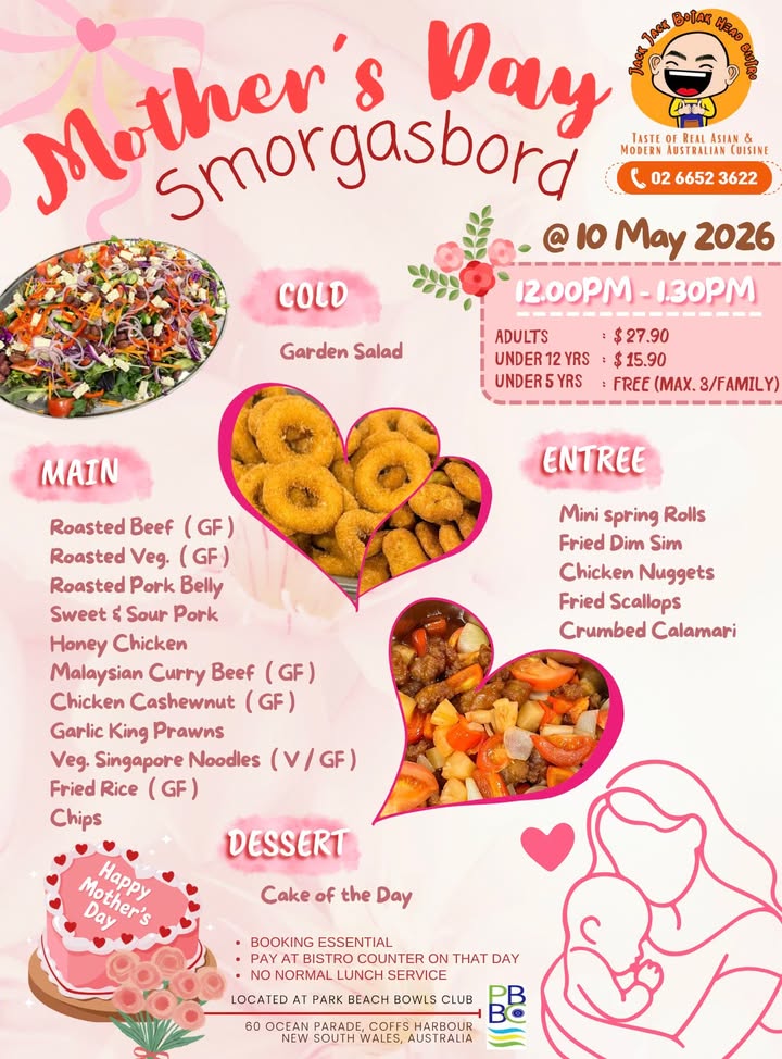 Featured image for “Mom deserves the best, and that’s why we’re pulling out all the stops for our Mother’s Day Smorgasbord! Treat Mom to a culinary experience she won’t forget, filled with love, laughter, and delicious delights. Join us as we celebrate the amazing moms in our lives with a feast fit for a queen.”