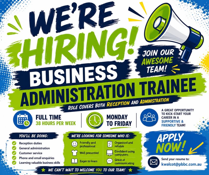 Featured image for “We’re Hiring a Business Administration Trainee at Park Beach Bowls Club”